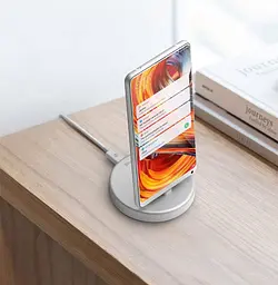 Зарядний пристрій Iqunix Panki Type-C Mobile Phone Charging Treasure Bracket Silver - мініатюра 6