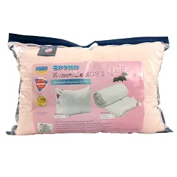 Рожева подушка Руно Rose Pink з волокном Роза 50х70 см - мініатюра 5
