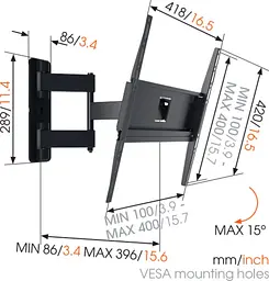 Настінне кріплення Vogels MA3040 (6374682) - мініатюра 2