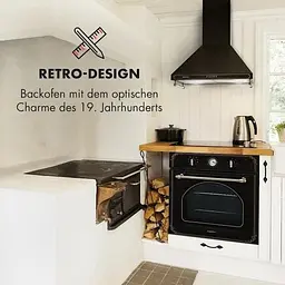 Вбудована духовка Klarstein Victoria Retro 70 л (10032460) Чорний - мініатюра 7