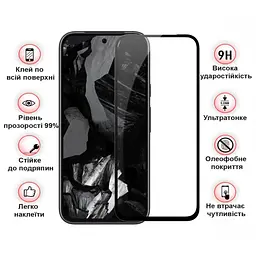 Скло захисне BeCover Google Pixel 8a Black (711663) - мініатюра 3