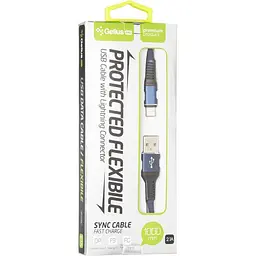 USB кабель Gelius Pro Flexible GP-UC02i Lightning Blue - мініатюра 2