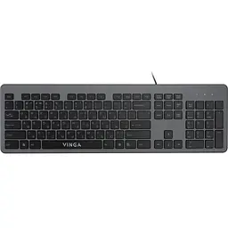 Клавіатура Vinga KB735 black-grey