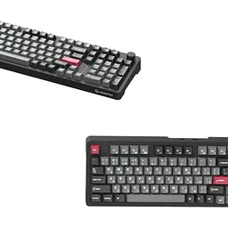Клавіатура GamePro Asgard Drakkar Keychron Super Red Switch Wireless/Bluetooth/USB UA Black (MK305BK) - мініатюра 5