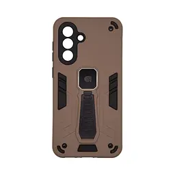 Чехол для Samsung Galaxy A36 5G, Proover, коричневый, с подставкой и магнитом, противоударный, ударопрочный, бронированный, панель-накладка, защита всего корпуса, термополиуретан (TPU) + поликарбонат (PC), ArmorStandart (ARM85774)