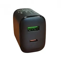 Зарядний пристрій IMS-C3007 20W, мережевий блок живлення, 2 порти USB і Type-C, чорний - мініатюра 3