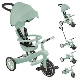 Велосипед дитячий Globber Explorer Trike 4в1 до 20 кг фісташковий (637-505) - мініатюра 2