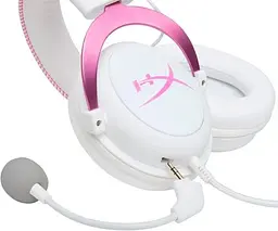 Ігрові навушники з мікрофоном HyperX Cloud II (KHX-HSCP-PK) рожеві - мініатюра 6