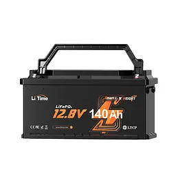 Акумуляторна батарея літій-залізо-фосфатна з Bluetooth 12.8В 140А*год LiFePO4 LiTime H190 L12V140-150-H190-BT-4-AC150 (44-00516) - мініатюра 2