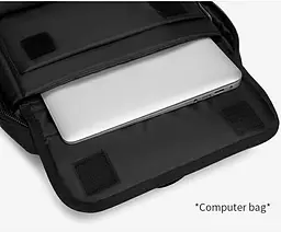 Рюкзак міський Ozuko 9388 діловий офісний з USB портом та відсіком для ноутбука до 15.6' 17л Black (19357) - мініатюра 8