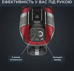 Пилосос бездротовий Rowenta X-Force Flex 12.60 Auto Animal 320 Вт автон. робота до 45 хв НЕРА чорно-червоний - мініатюра 4