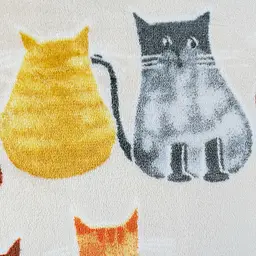 Плед Love You Коти флісовий 200x220 см бежевий (8283) - мініатюра 4