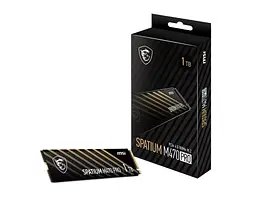 Накопичувач SSD 1TB MSI Spatium M470 Pro M.2 2280 PCIe 4.0 x4 NVMe 3D NAND TLC (S78-440L0J0-P83) - мініатюра 2