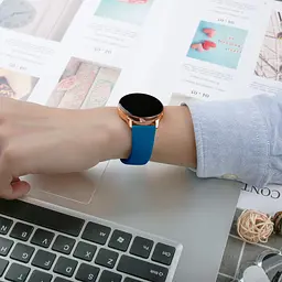 Ремінець BeWatch для Xiaomi Amazfit Stratos 3/GTR 47/GTR 2 силіконовий 22мм Синій (1020305) - мініатюра 4
