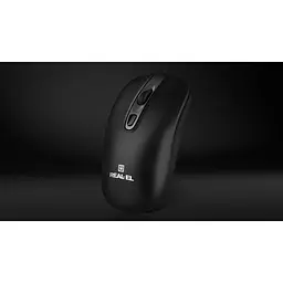 Мишка REAL-EL RM-222 USB Black/Gray (EL123200040) - мініатюра 2