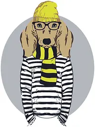 Картина за номерами Rosa Start Stylish Dog 35x45 см