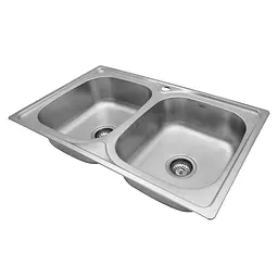Мийка кухонна Kroner KRP Satin - 5080Z (7948Z) (0,8 мм) (CV025445) - мініатюра 5