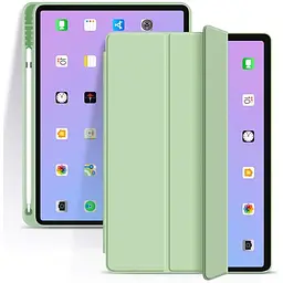 Чохол-книжка BeCover Tri Fold Soft TPU з кріпленням Apple Pencil для Apple iPad Air 4 10.9 2020/2022 Green (706750) - мініатюра 3