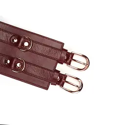 Бондажний пояс Liebe Seele Wine Red Waist Belt L бордовий - мініатюра 5
