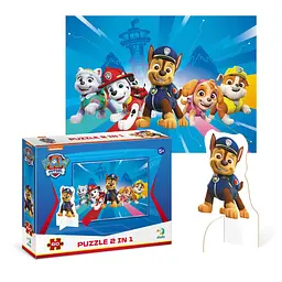 Дитячі Пазли Paw Patrol "Готові до пригод" DoDo 200163 60 елементів, з фігуркою - мініатюра 2