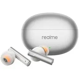 Бездротові навушники Realme Buds Air 6 Flame Silver в кейсі (RMA2402) - мініатюра 5
