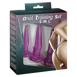 Набір із 3 анальних пробок різного розміру Orion Anal Training Set Lila - мініатюра 5