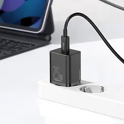Адаптер живлення зарядний пристрій Baseus Super Si 25 W 1 порт Type-C (CCSP020101) - мініатюра 6
