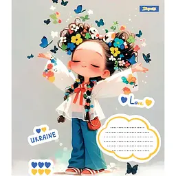 Набір зошитів 1 Вересня Free and Happy А5 в косу лінію 12 аркушів 25 шт.(768234) - мініатюра 3