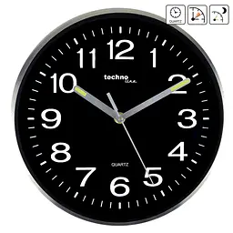 Годинник настінний Technoline WT7620 Black/Silver (WT7620) - мініатюра 2
