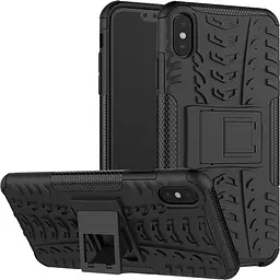 Чохол-накладка Toto Dazzle Kickstand 2 in 1 Case Apple iPhone XS Max Black - мініатюра 2