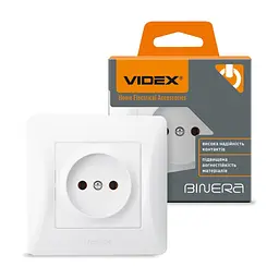 Розетка Videx BINERA 1ая (VF-BNSK1-W) - мініатюра 4