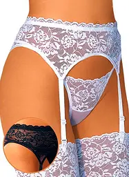 Стринги та пояс для панчох Garterbelt SOFT LINE, ніжність та витонченість Orion 330526 19603 - мініатюра 2
