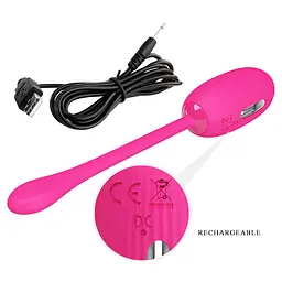 Віброяйце Pretty Love Doreen Electric Shock Egg Pink (App) - мініатюра 9