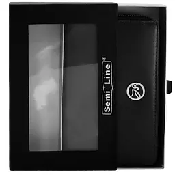 Гаманець жіночий шкіряний Semi Line RFID Black (P8271-0) - мініатюра 3