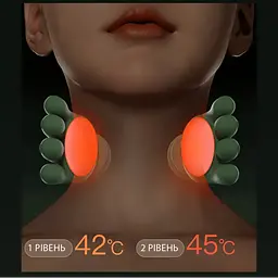 Електричний акумуляторний масажер для шиї та плечей Shoulders Neck з підігрівом - мініатюра 4