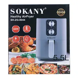 Мультипіч-аерофритюрниця Sokany SK-8044 5,5 л - мініатюра 9
