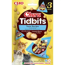 Ласощі для котів Inaba Churu Tidbits запечені кульки з тунцем 12 г 6 шт.