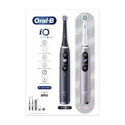 Електрична зубна щітка Oral-B Series 9 DUO iOM9d.2J2.2AD Рожева+Чорна (2) (4210201411574) - мініатюра 3