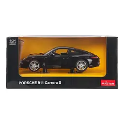 Машинка Rastar PORSCHE 911 CARRERA S 1:24 чорний 56200 - мініатюра 7