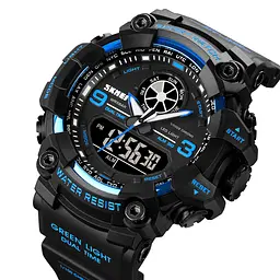 Наручний годинник чоловічий Skmei 1818 Blue, 1818BU (12268) - мініатюра 3
