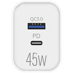 Зарядний пристрій Make 45 W PD + QC White - мініатюра 2