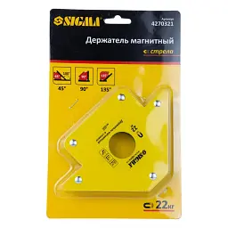 Магніт для зварювання Sigma стріла 22кг 90x90 мм (45,90,135°) (4270321) - мініатюра 6