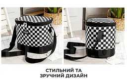 Термосумка для транспортування холодних та гарячих продуктів, напоїв GP 4338 сумка-холодильник 13 л - мініатюра 3