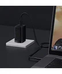 Мережевий зарядний пристрій Baseus GaN3 Pro Fast Charger 2Type-C+USB 65 W CCGP050101 Black - мініатюра 3