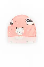 Повсякденна трикотажна шапочка для малюків із підворотом Pink Panda