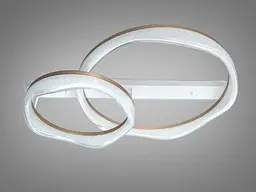 Стельова LED люстра Diasha MX86672/600+400CG шампань 105 Вт з пультом - мініатюра 3