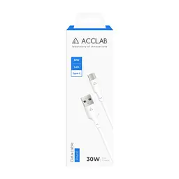 Дата кабель USB 2.0 AM to USB-C 1.2m 30W ACCLAB (1283126559532) - мініатюра 2