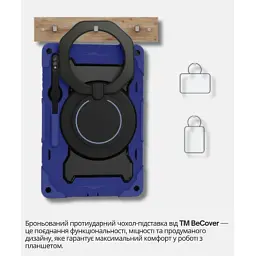 Чохол до планшета BeCover Stand Samsung Galaxy Tab S10 FE Plus (SM-X620/SM-X626) 13.1" Blue (714565) - мініатюра 5