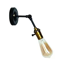Бра настінне Levistella 752WF1902-1, E27, 60W, чорний, золота деталь, сучасний стиль для дому