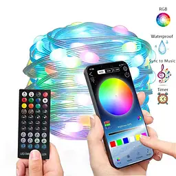 Вуличні вогні 5M Smart Bluetooth App Control ∙ Світлодіодна LED гірлянда 5M Smart з керуванням через додаток - мініатюра 5